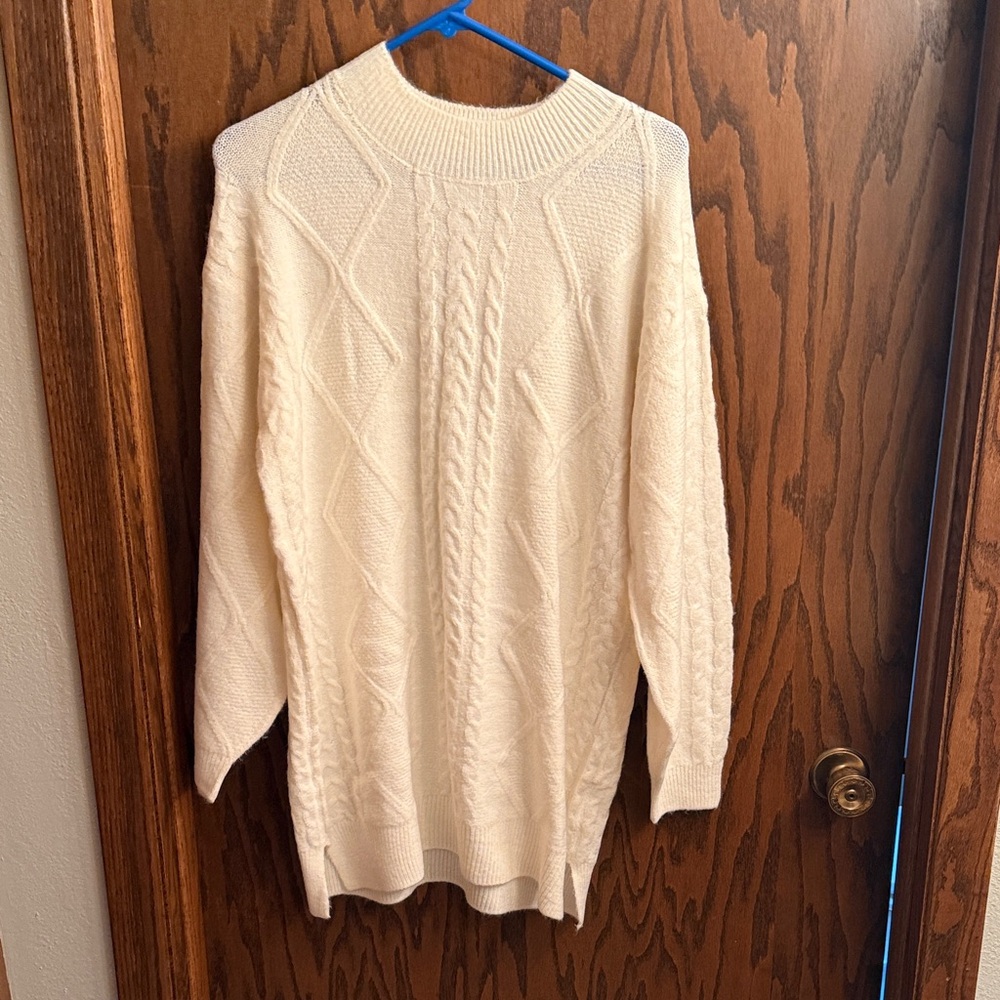 Cozy Cream Cable Knit Sweater